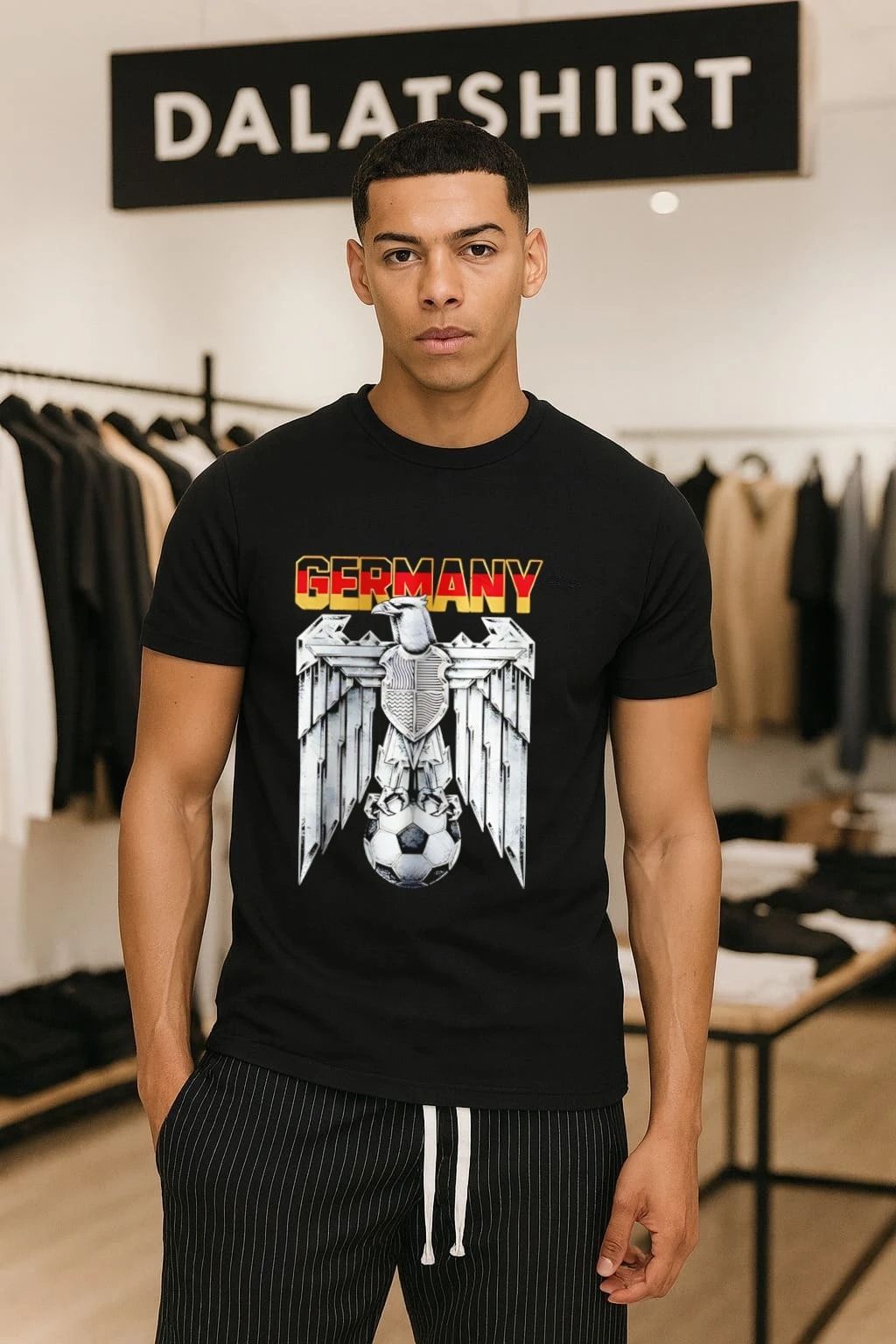 Germany Soccer Eagle Traditional Emblem - Adult & Kids T-Shirts, Sweatshirts & Hoodies apparel design preview 1