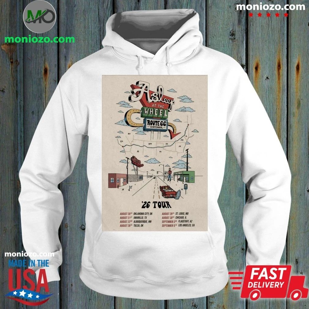 Original Asleep At the Wheel Route 66 Centennial 2026 - Adult & Kids T-Shirts, Sweatshirts & Hoodies apparel design preview 2