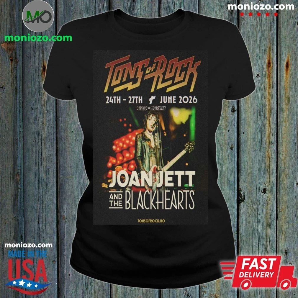 Tons of Rock x Joan Jett and The Blackhearts June - Adult & Kids T-Shirts, Sweatshirts & Hoodies apparel design preview 1