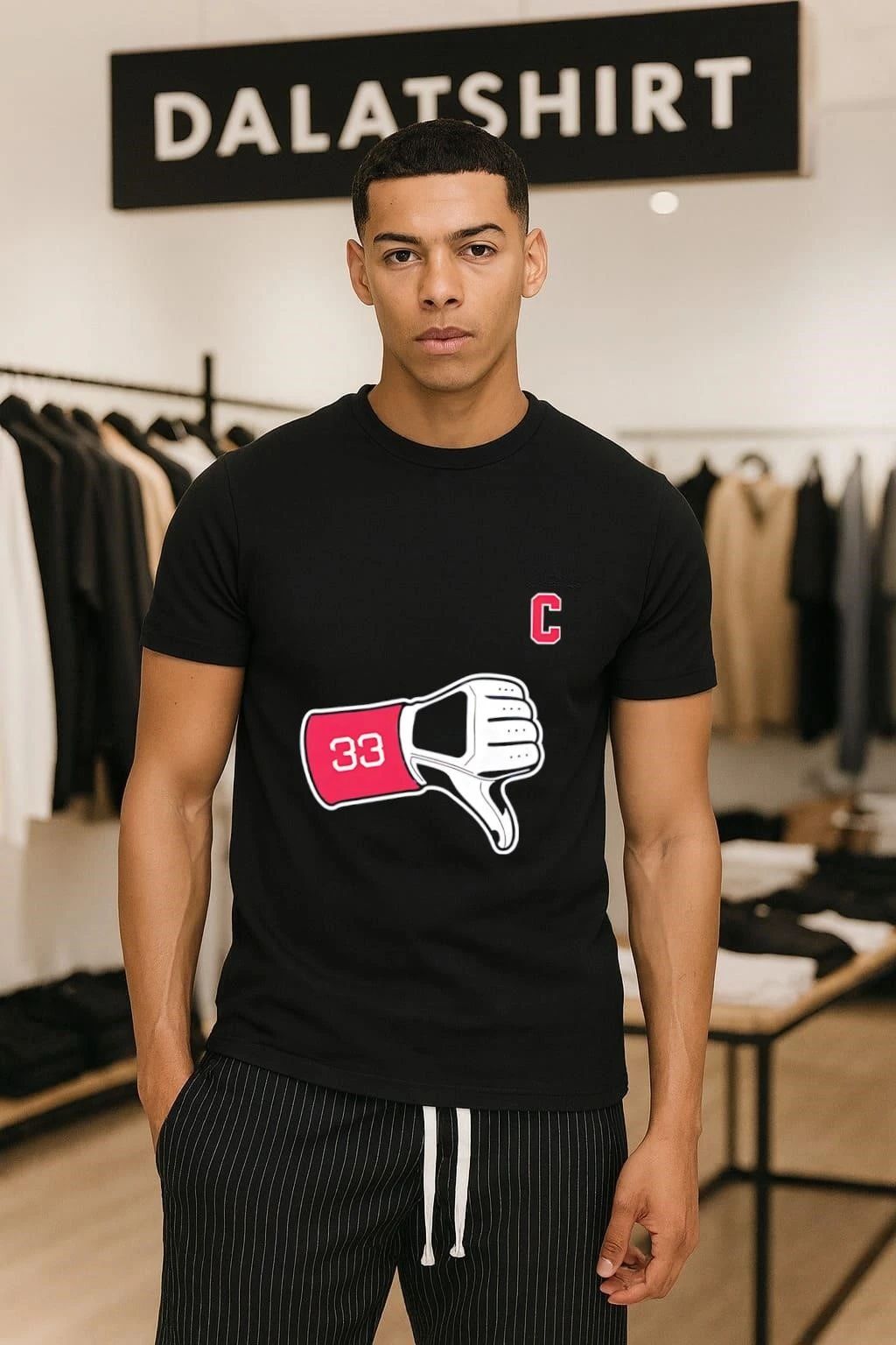 Cleveland Guardians Baseball Tek Thumbs Down - Adult & Kids T-Shirts, Sweatshirts & Hoodies apparel design preview 1