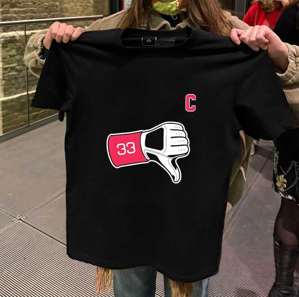 Cleveland Guardians Baseball Tek Thumbs Down - Adult & Kids T-Shirts, Sweatshirts & Hoodies apparel design preview 2