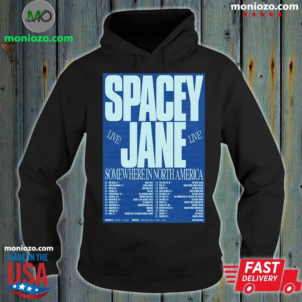 Spacey Jane Live North America 2026 Poster - Adult & Kids T-Shirts, Sweatshirts & Hoodies apparel design preview 2