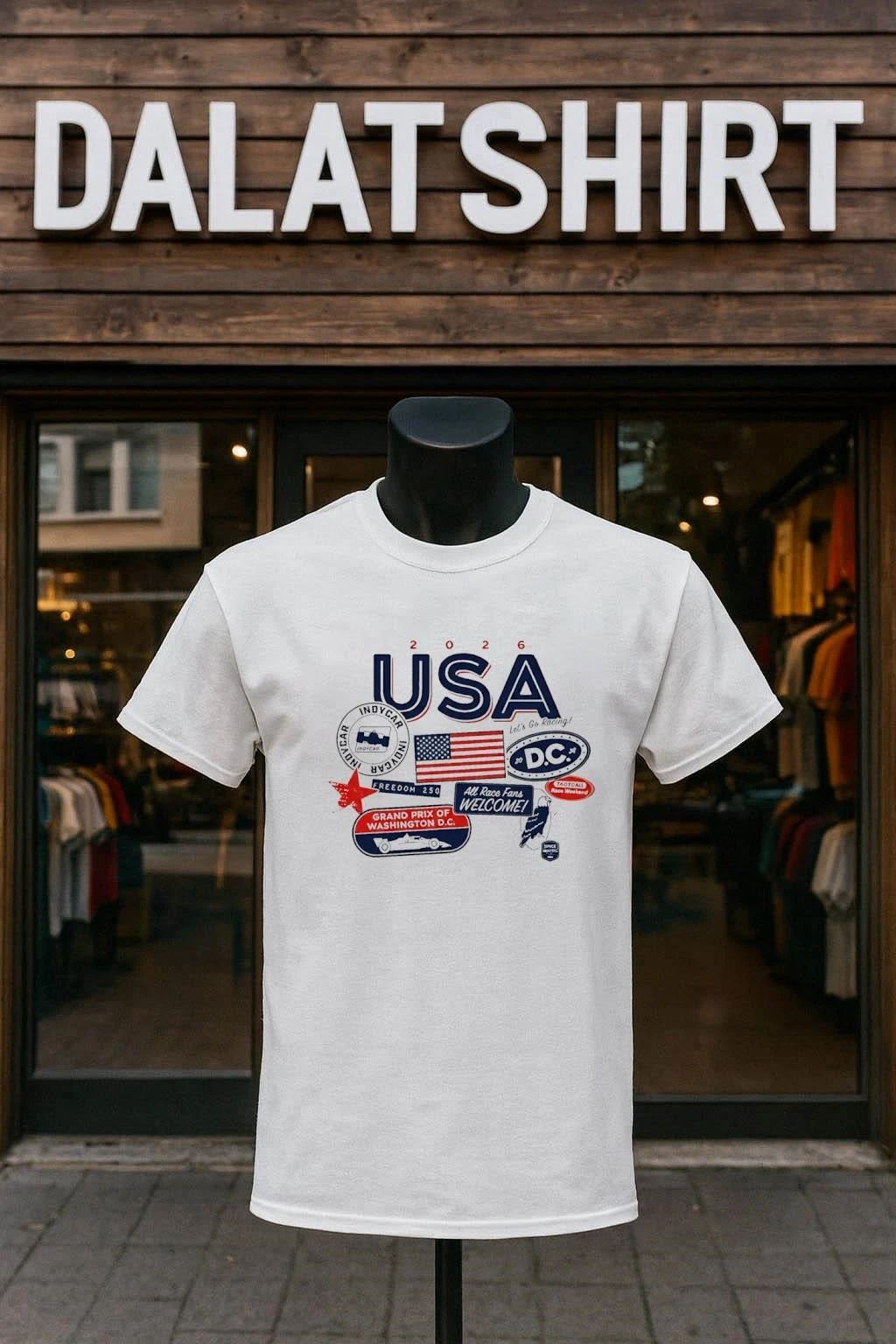Indycar DC Grand Prix 2026 Freedom 250 - Adult & Kids T-Shirts, Sweatshirts & Hoodies apparel design preview 1