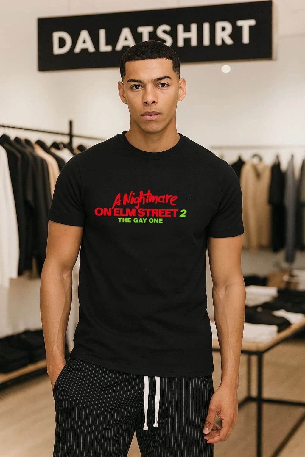 A Nightmare On Elm Street 2 The Gay One Horror Movie - Adult & Kids T-Shirts, Sweatshirts & Hoodies apparel design preview 1