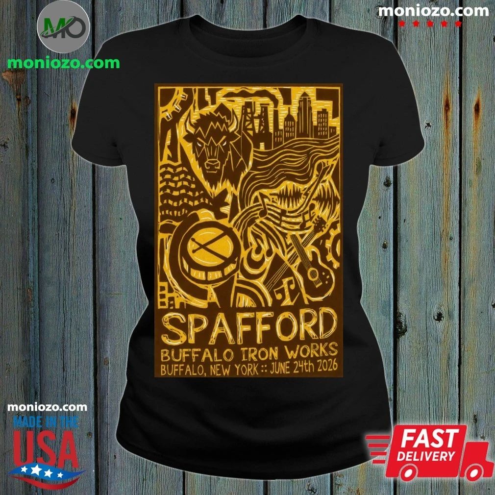 Spafford Buffalo Concert Tour 2026 June 24 Iron Works - Adult & Kids T-Shirts, Sweatshirts & Hoodies apparel design preview 1