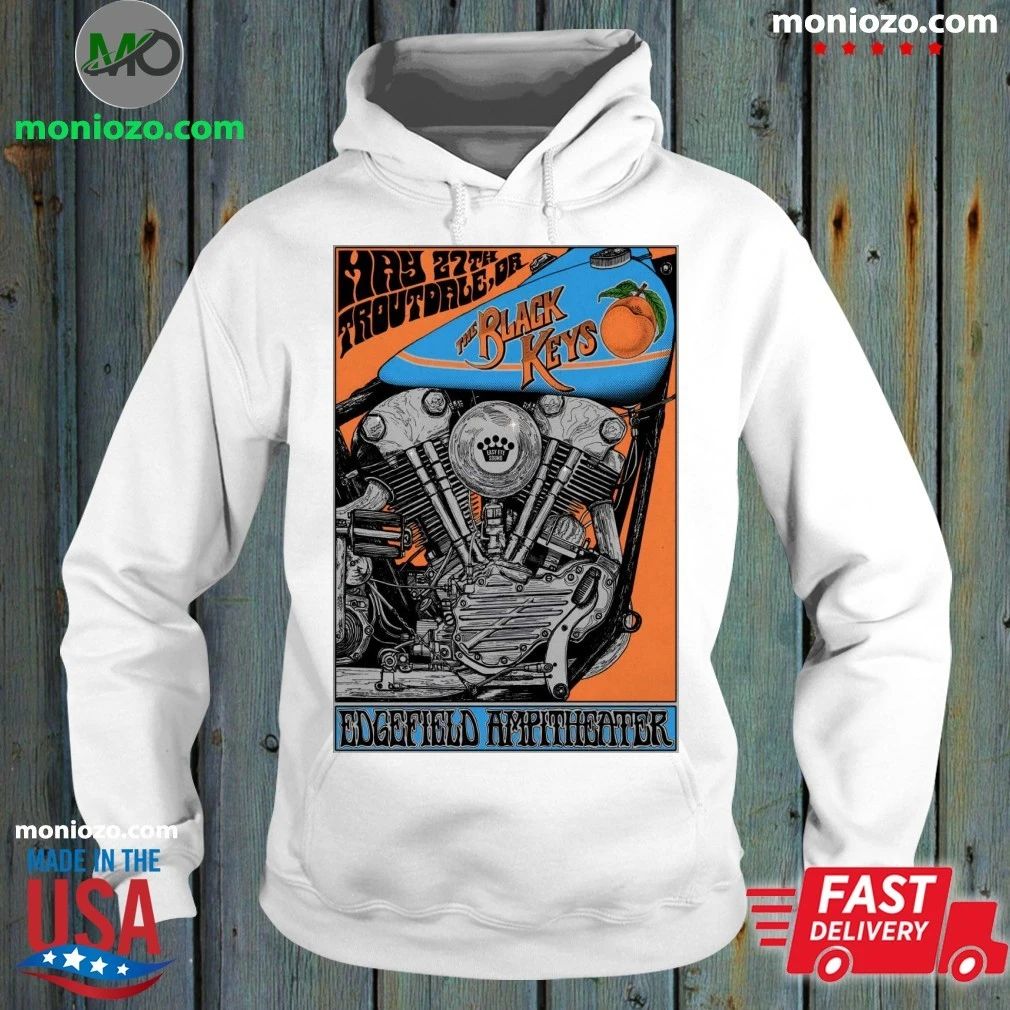 The Black Keys Edgefield Amphitheater In Troutdale OR - Adult & Kids T-Shirts, Sweatshirts & Hoodies apparel design preview 2