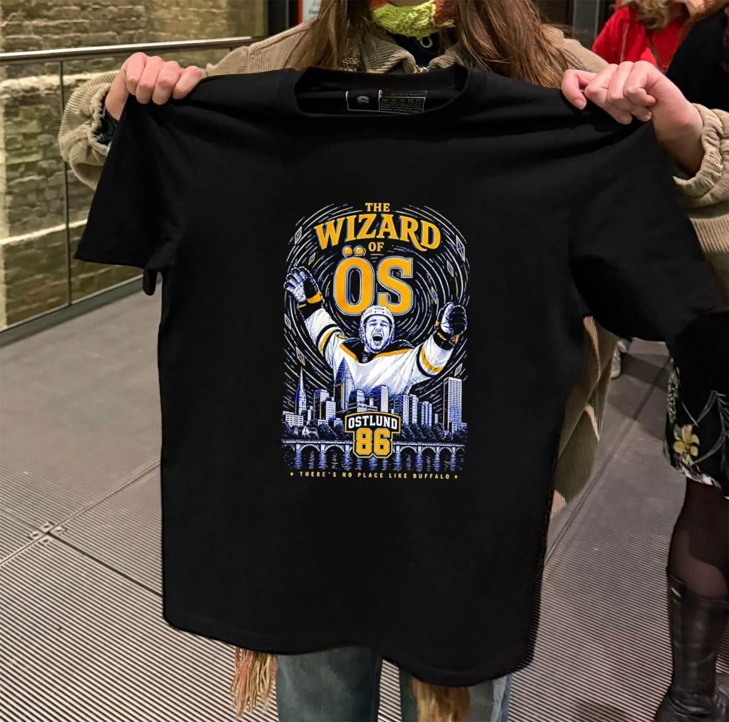 The Wizard Of Ös Ostlund 86 Buffalo Skyline Hockey - Adult & Kids T-Shirts, Sweatshirts & Hoodies apparel design preview 2