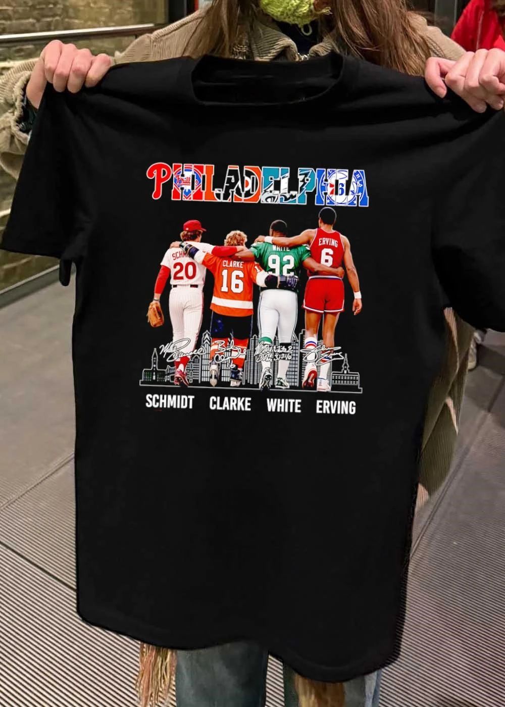 Philadelphia Team Logos Sports Legends Schmidt Clarke - Adult & Kids T-Shirts, Sweatshirts & Hoodies apparel design preview 2