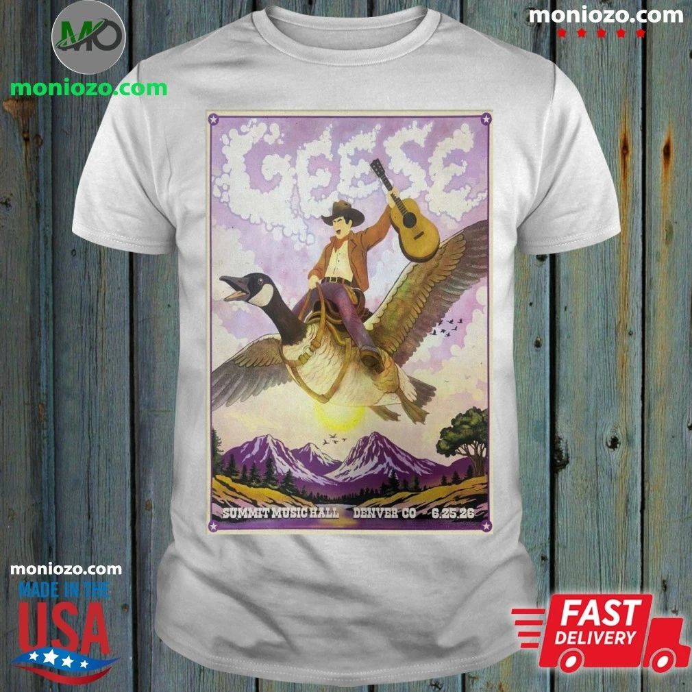 Geese 2026 Denver Tour Poster - Adult & Kids T-Shirts, Sweatshirts & Hoodies apparel design preview 1