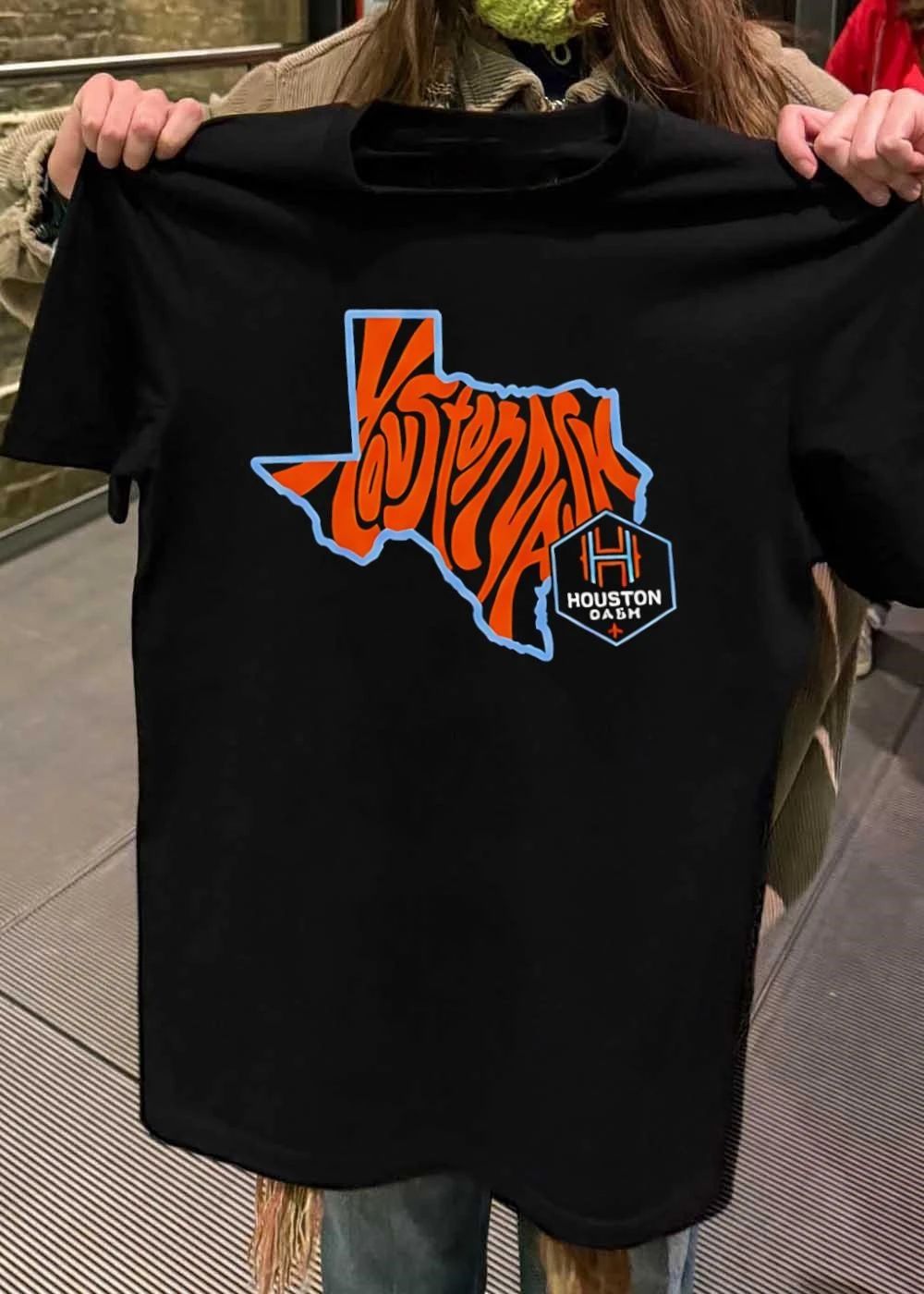 Houston Dash Texas State Map Soccer - Adult & Kids T-Shirts, Sweatshirts & Hoodies apparel design preview 2