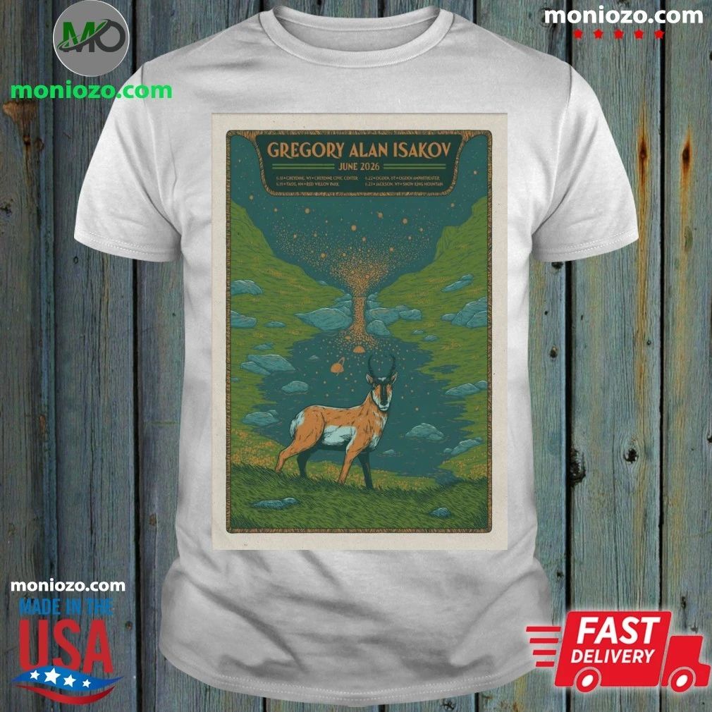 Original Gregory Alan Isakov 6 19 2026 Taos NM Poster - Adult & Kids T-Shirts, Sweatshirts & Hoodies apparel design preview 1