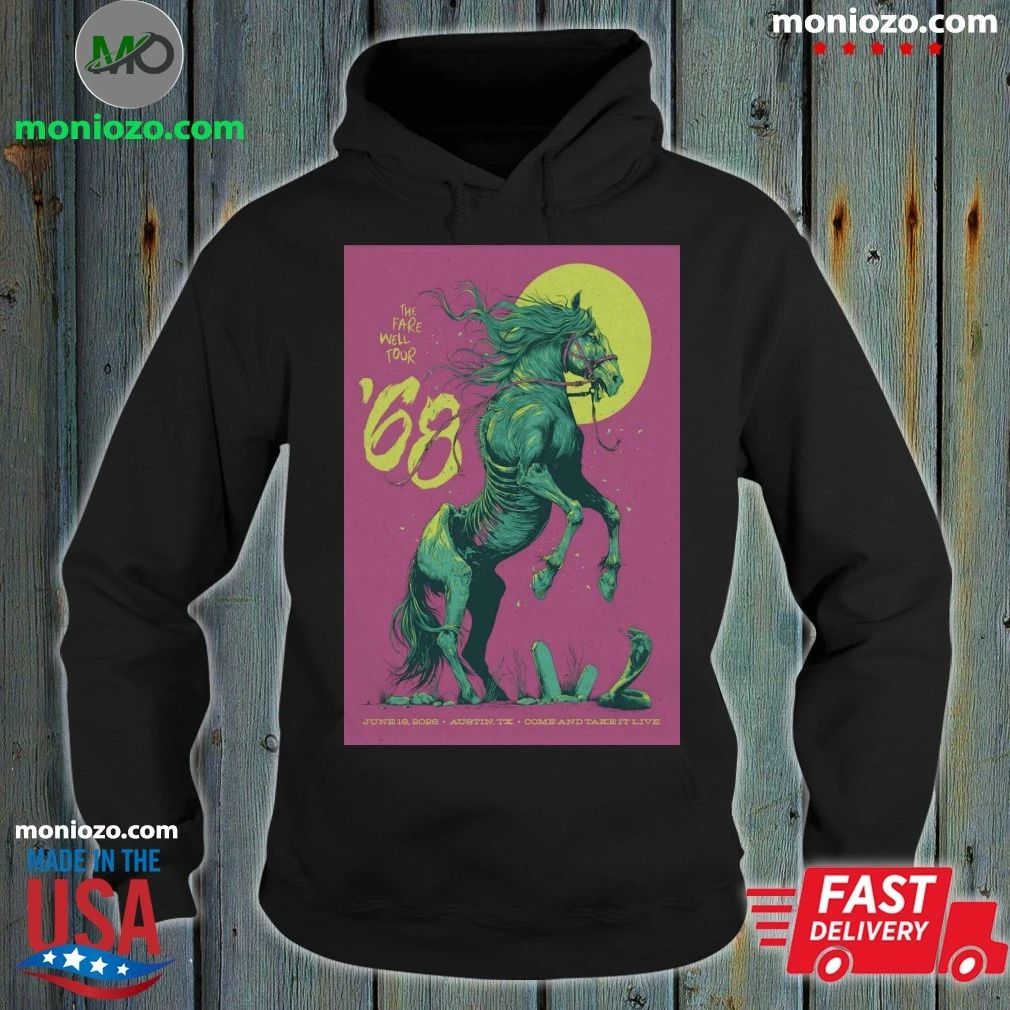 The Fare Well Tour '68 In Austin TX On June 16 2026 - Adult & Kids T-Shirts, Sweatshirts & Hoodies apparel design preview 2