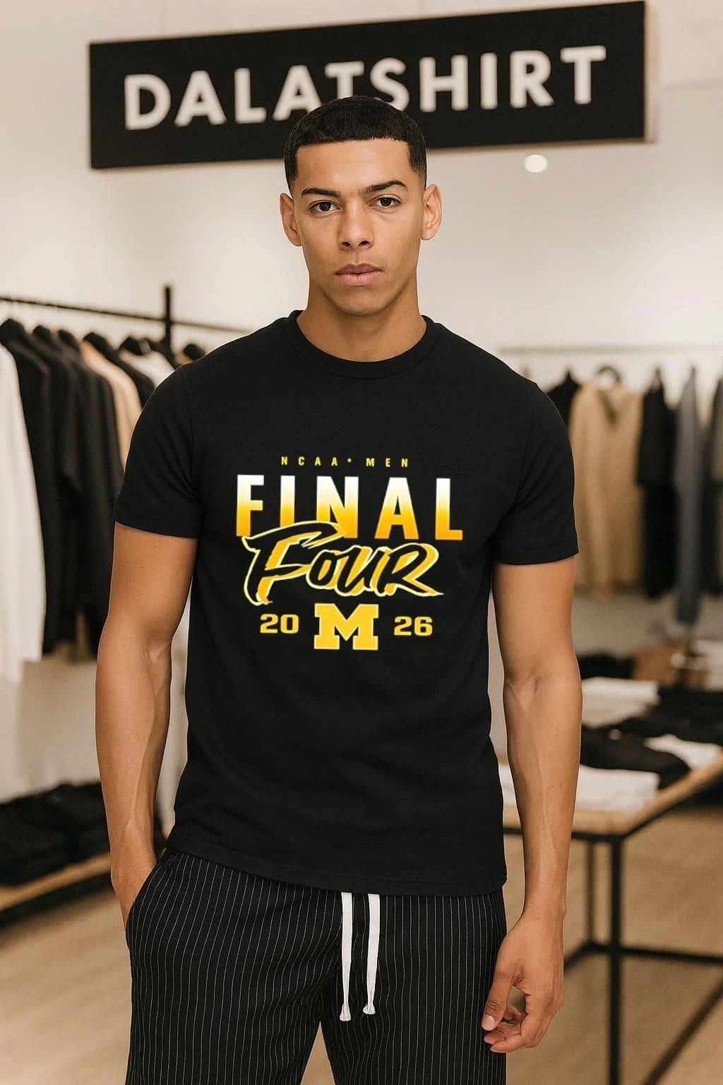 Michigan Wolverines 2026 Five Four logo classic - Adult & Kids T-Shirts, Sweatshirts & Hoodies apparel design preview 1