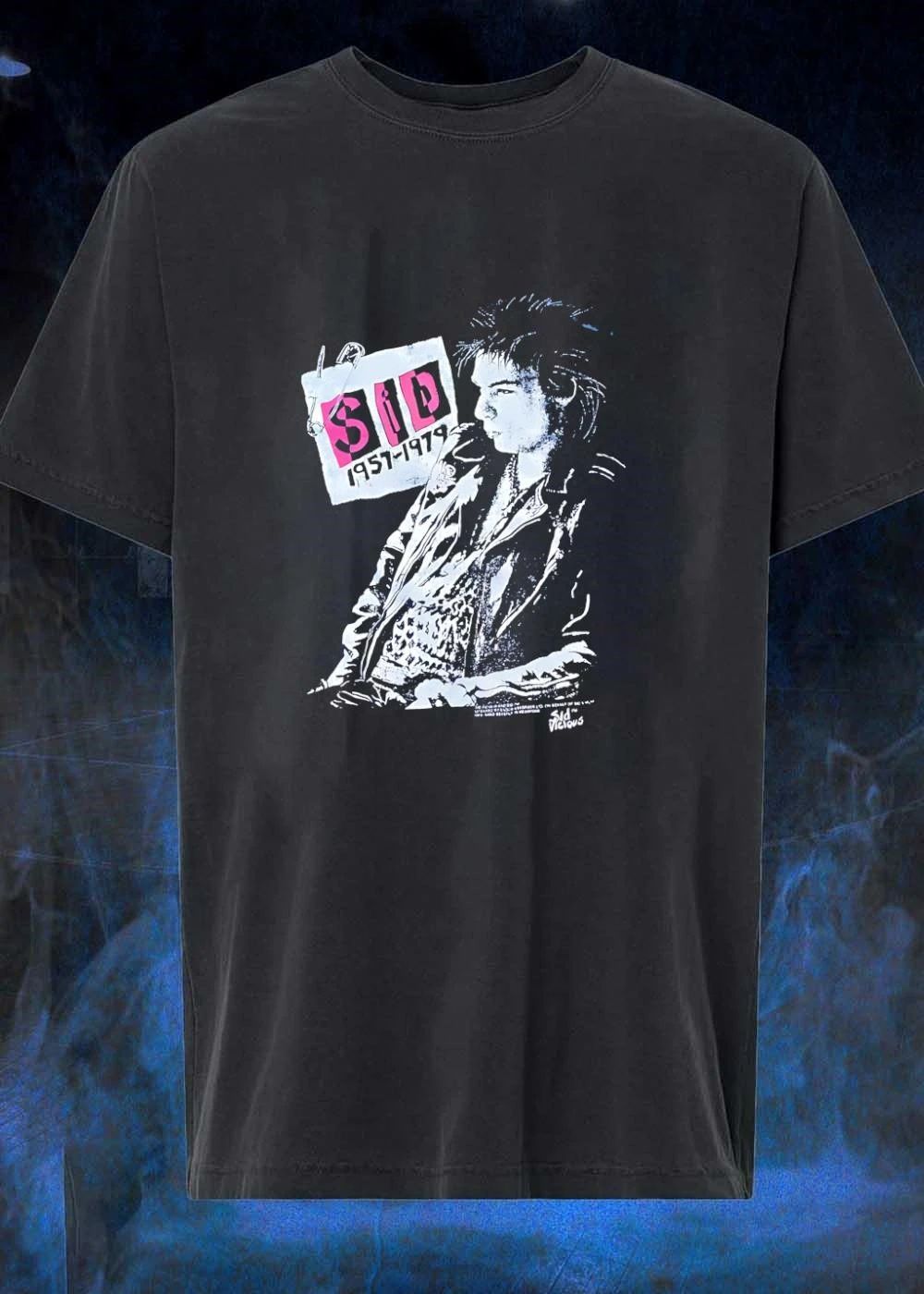 Sid Vicious 1957-1979 Safety Pin Tribute - Adult & Kids T-Shirts, Sweatshirts & Hoodies apparel design preview 1