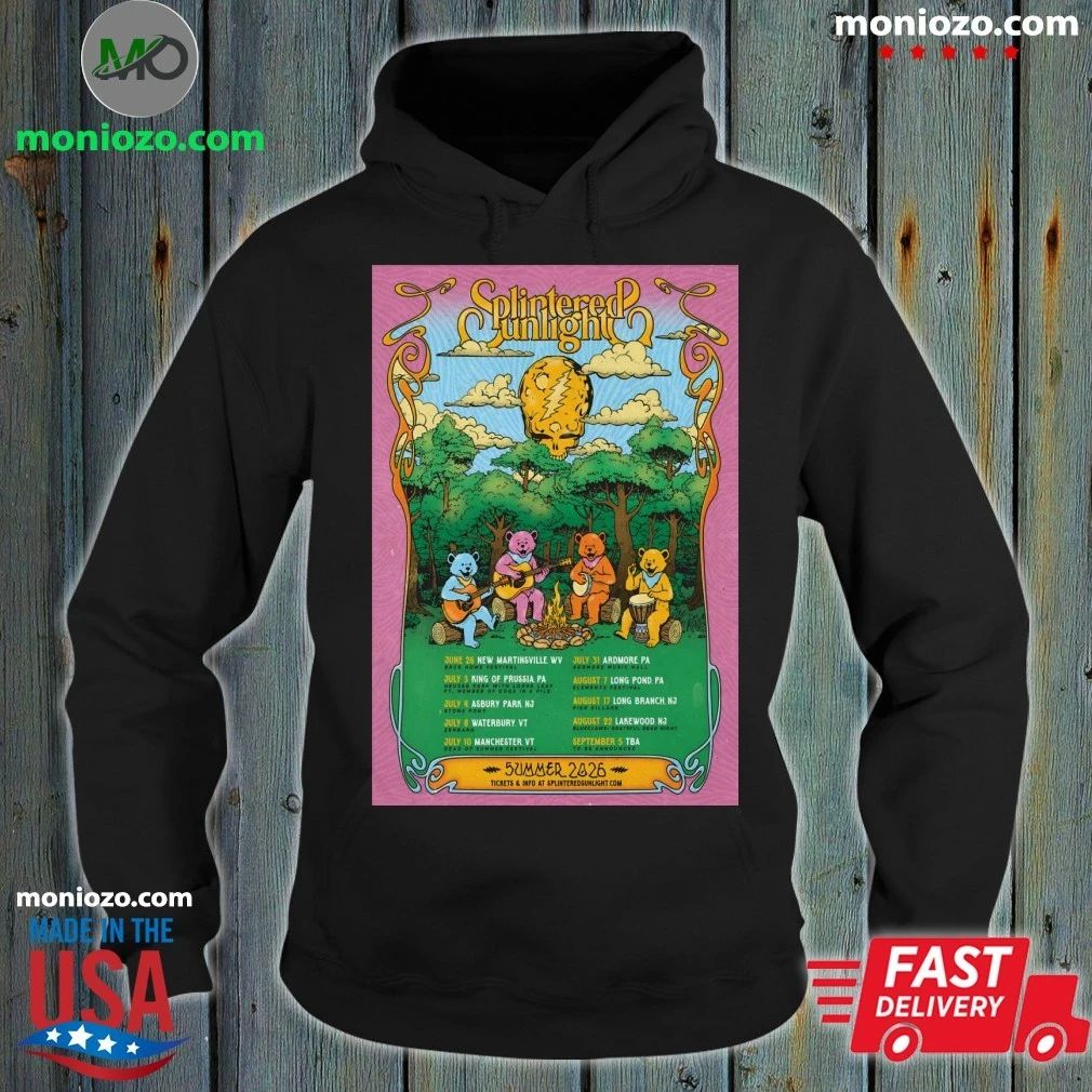 Poster Splintered Sunlight Summer Tour 2026 - Adult & Kids T-Shirts, Sweatshirts & Hoodies apparel design preview 2