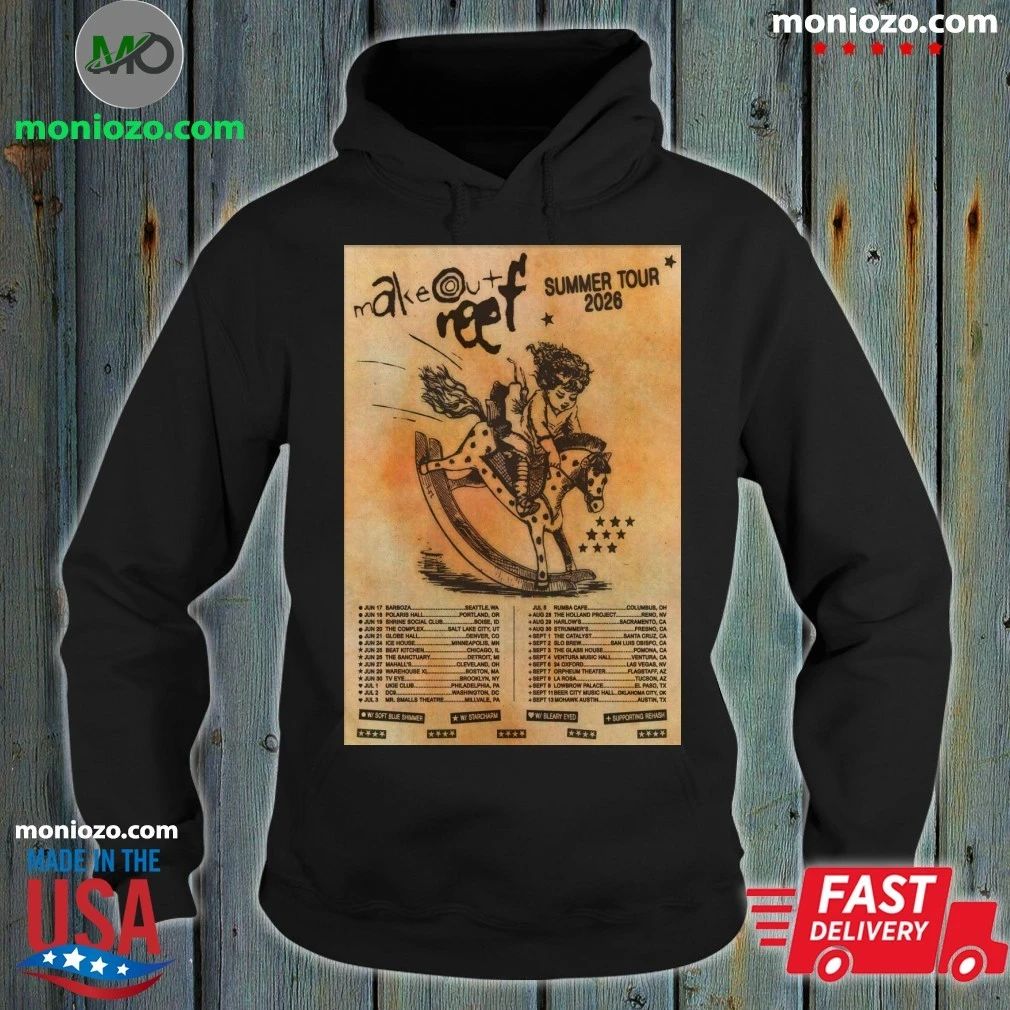 Makeout Reef Tour 2026 Poster - Adult & Kids T-Shirts, Sweatshirts & Hoodies apparel design preview 2