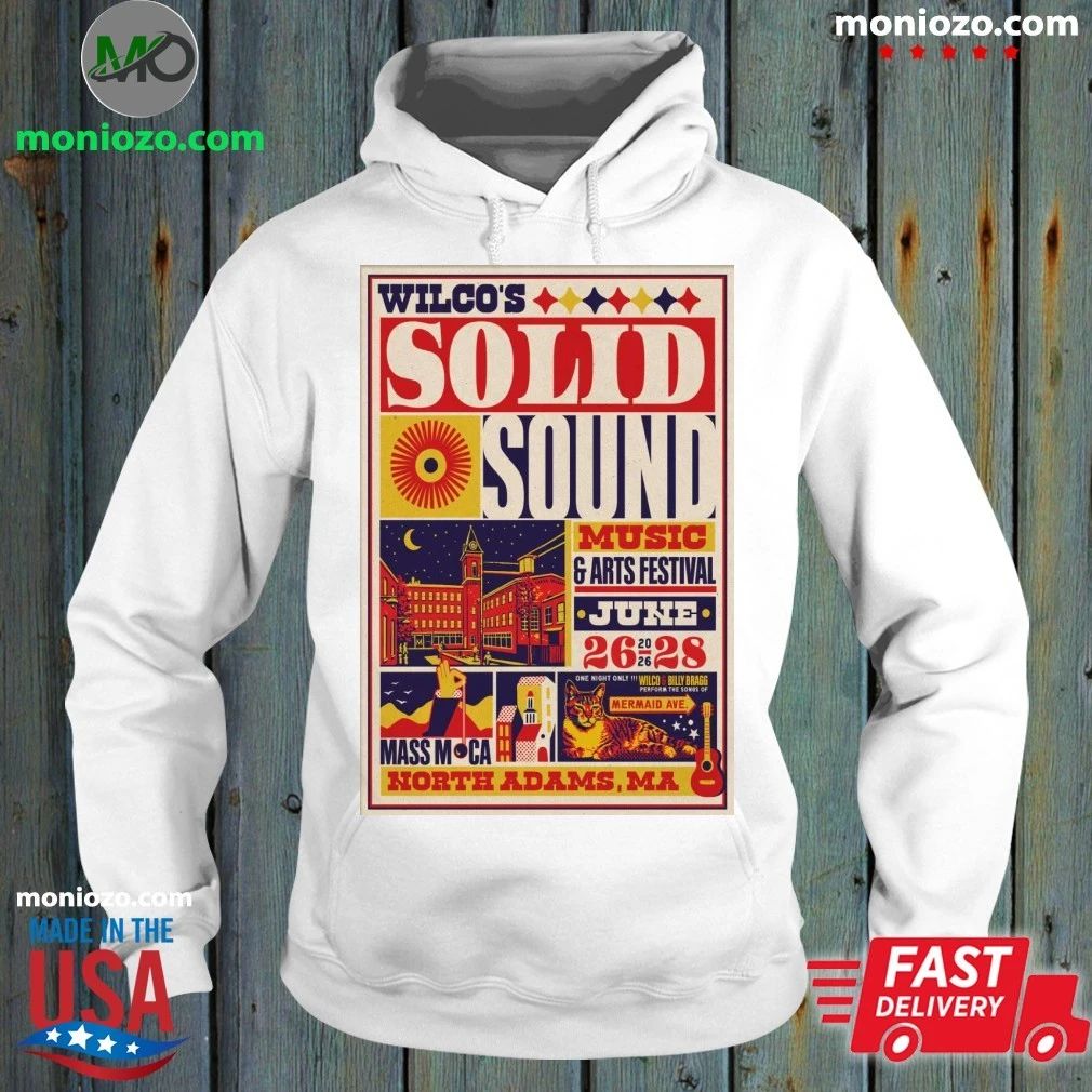 Wilco Solid Sound Festival June 26-28 2026 Poster - Adult & Kids T-Shirts, Sweatshirts & Hoodies apparel design preview 2