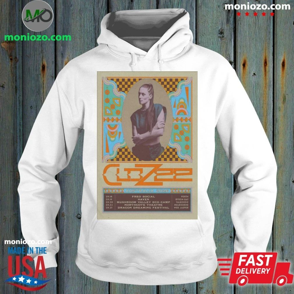 Original CloZee Australia 2026 Tour Poster - Adult & Kids T-Shirts, Sweatshirts & Hoodies apparel design preview 2