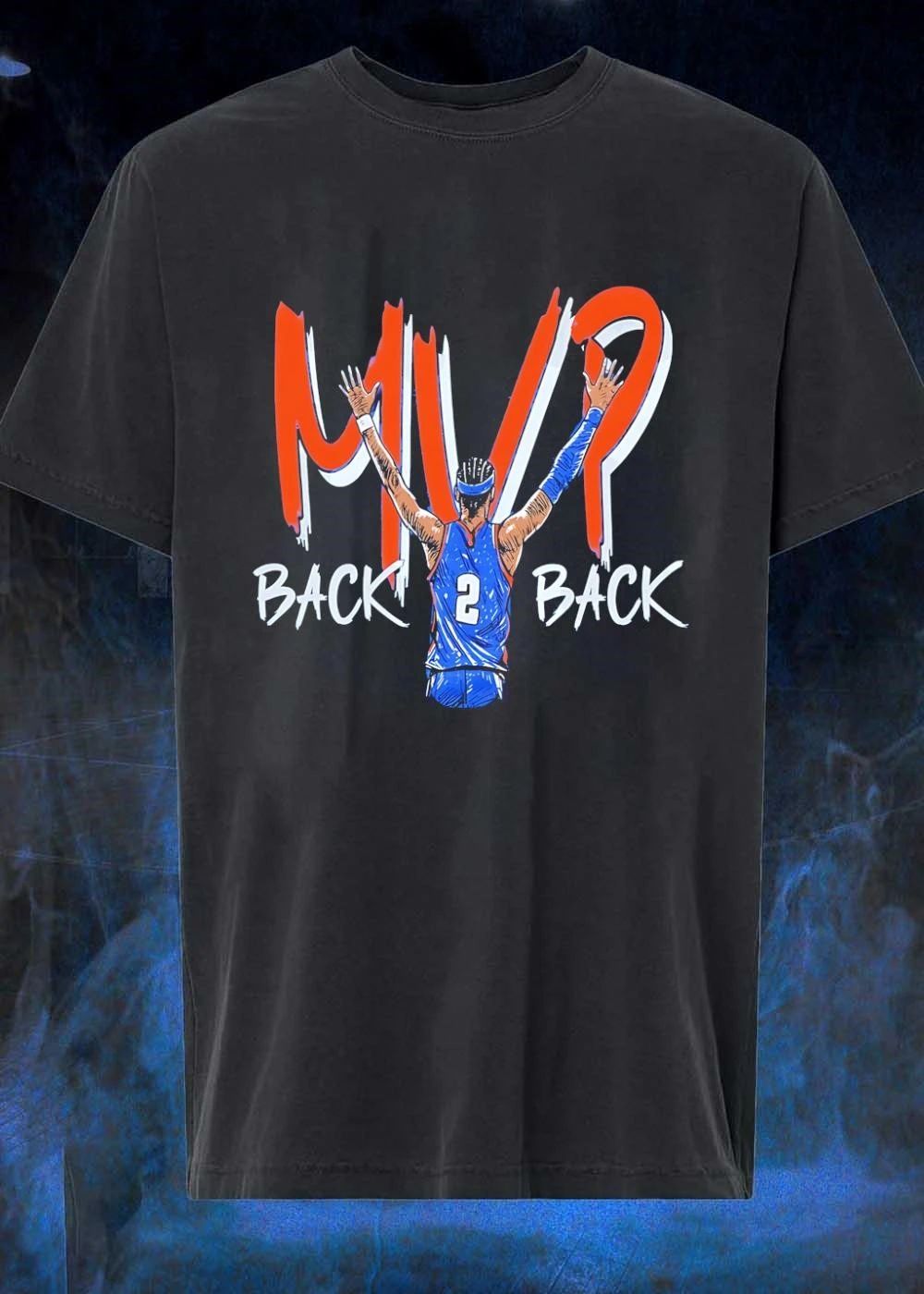 MVP Back To Shai Gilgeous-Alexander OKC - Adult & Kids T-Shirts, Sweatshirts & Hoodies apparel design preview 1