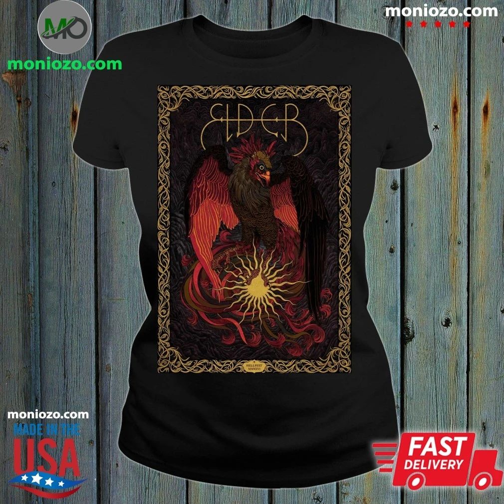 Original ELDER Band Hellfest 2026 Poster - Adult & Kids T-Shirts, Sweatshirts & Hoodies apparel design preview 1