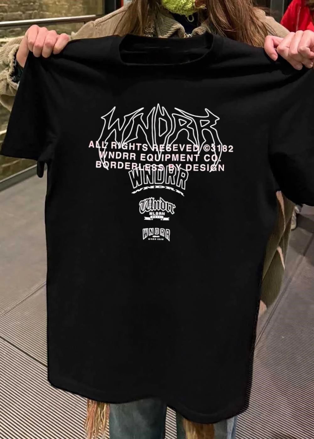 Wndrr Distorted Outline Logo - Adult & Kids T-Shirts, Sweatshirts & Hoodies apparel design preview 2