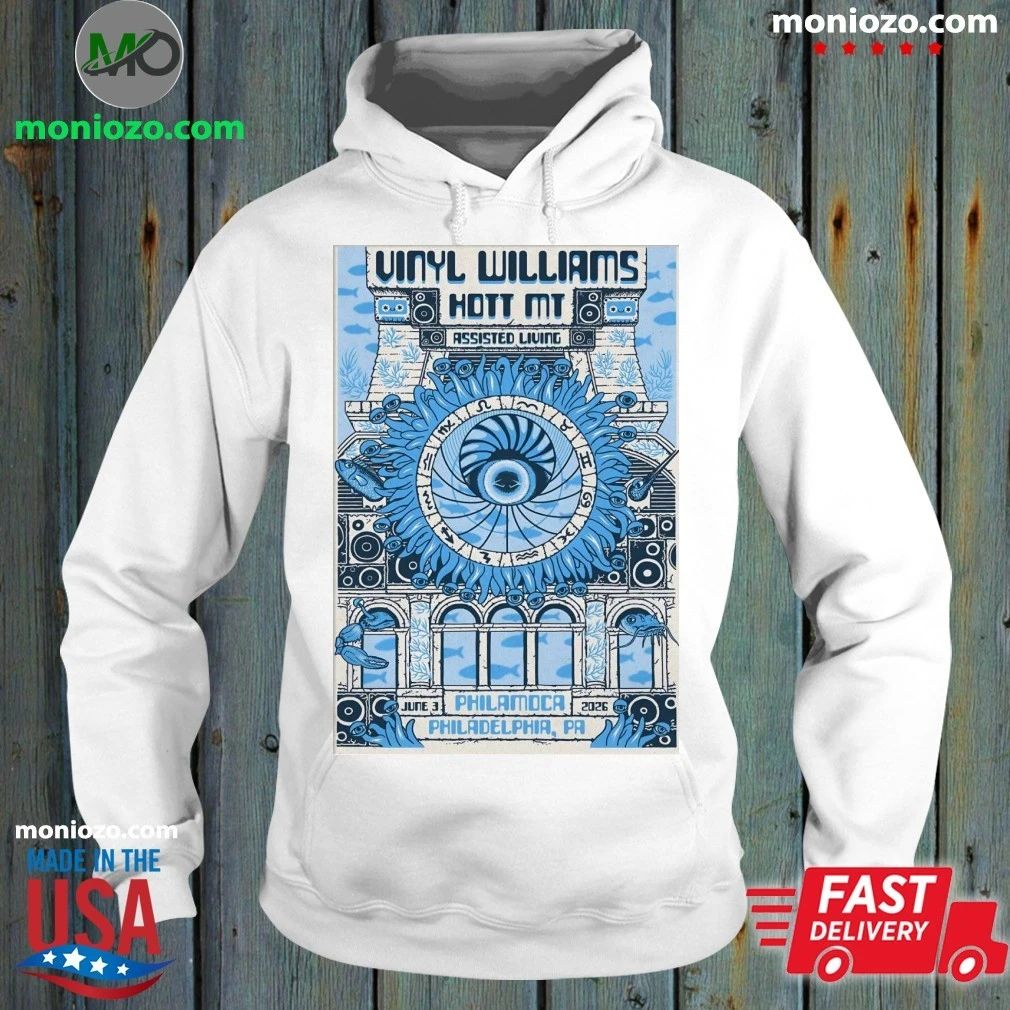 Vinyl Williams In Philadelphia PA On June 3 2026 Tour - Adult & Kids T-Shirts, Sweatshirts & Hoodies apparel design preview 2