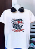 Happy Memorial Day USA Map Home Of The Brave Land - Adult & Kids T-Shirts, Sweatshirts & Hoodies apparel design preview 1