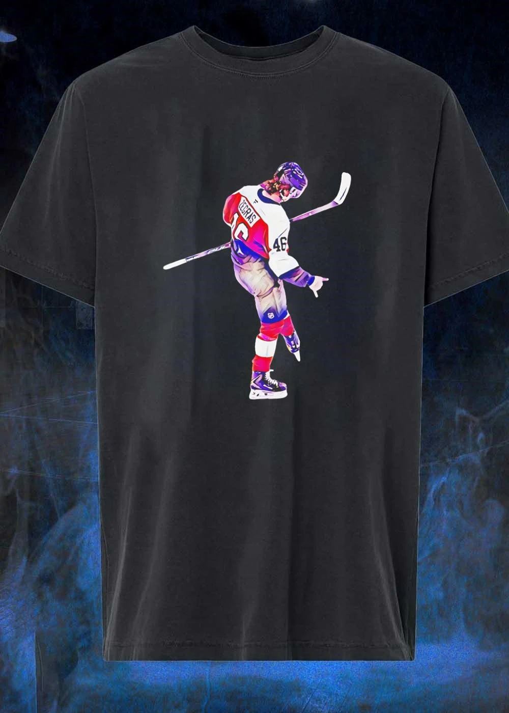 Trevor Zegras 46 Anaheim Ducks Ice Hockey - Adult & Kids T-Shirts, Sweatshirts & Hoodies apparel design preview 1