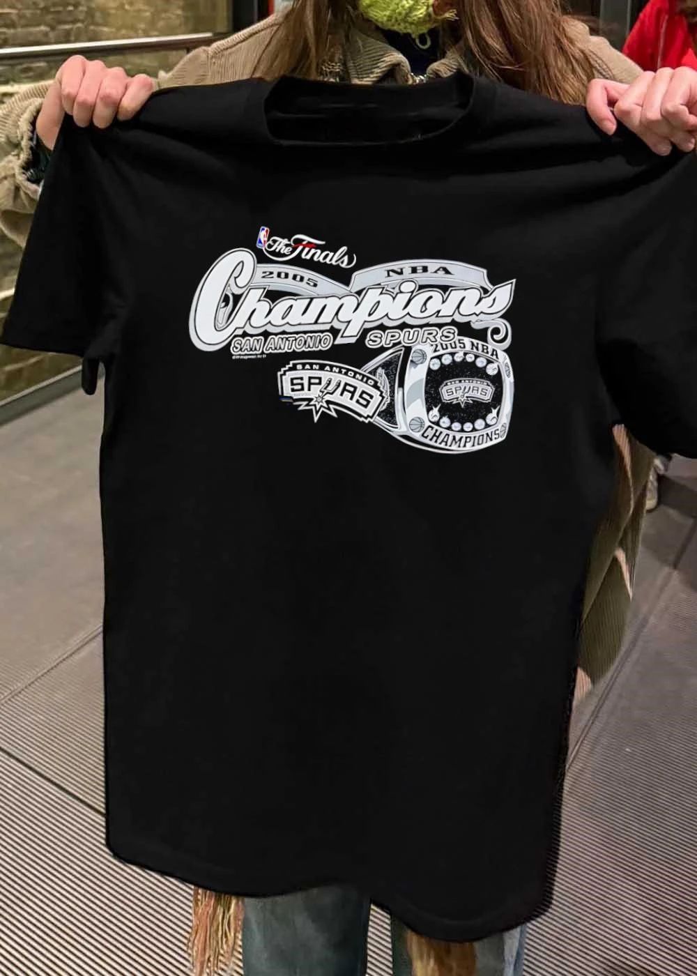 San Antonio Spurs 2005 NBA Finals Champions - Adult & Kids T-Shirts, Sweatshirts & Hoodies apparel design preview 2
