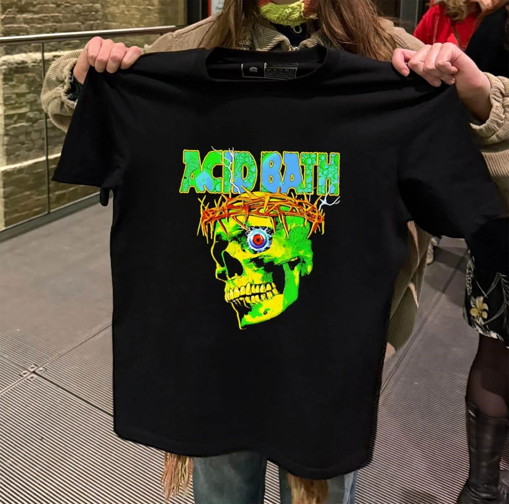 Acid Bath Skull When The Kite String Pops - Adult & Kids T-Shirts, Sweatshirts & Hoodies apparel design preview 2