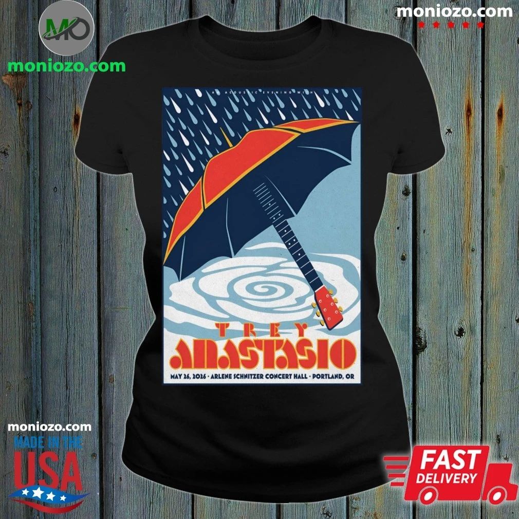 Trey Anastasio In Portland OR On May 26 2026 Poster - Adult & Kids T-Shirts, Sweatshirts & Hoodies apparel design preview 1