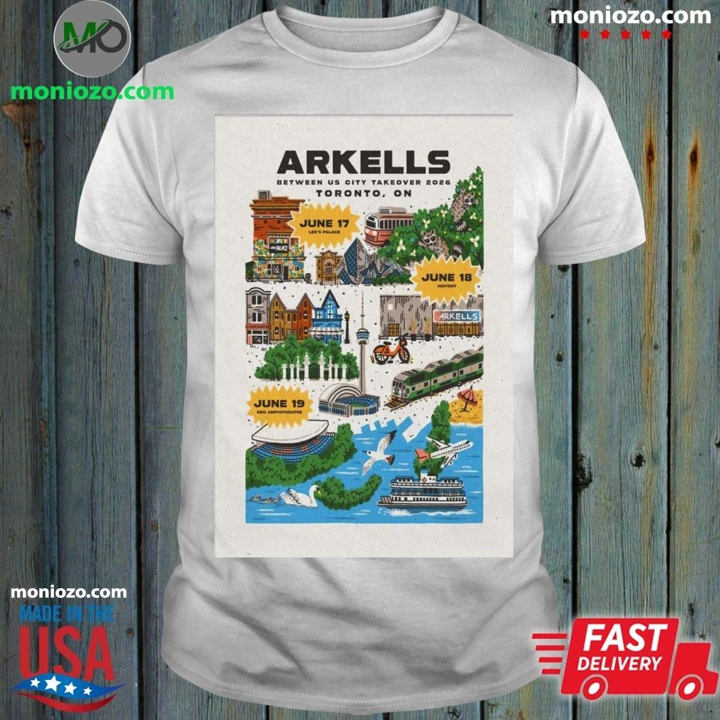Arkells Between Us City Takeover Tour Lee's Palace - Adult & Kids T-Shirts, Sweatshirts & Hoodies apparel design preview 1
