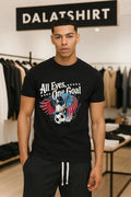 All Eyes One Goal Eagle Soccer Distressed - Adult & Kids T-Shirts, Sweatshirts & Hoodies apparel design preview 1