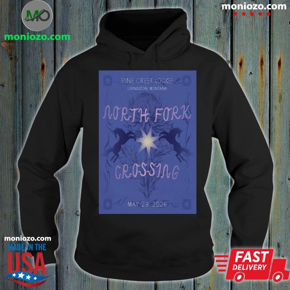 North Fork Crossing Livingston Pine Creek Lodge - Adult & Kids T-Shirts, Sweatshirts & Hoodies apparel design preview 2