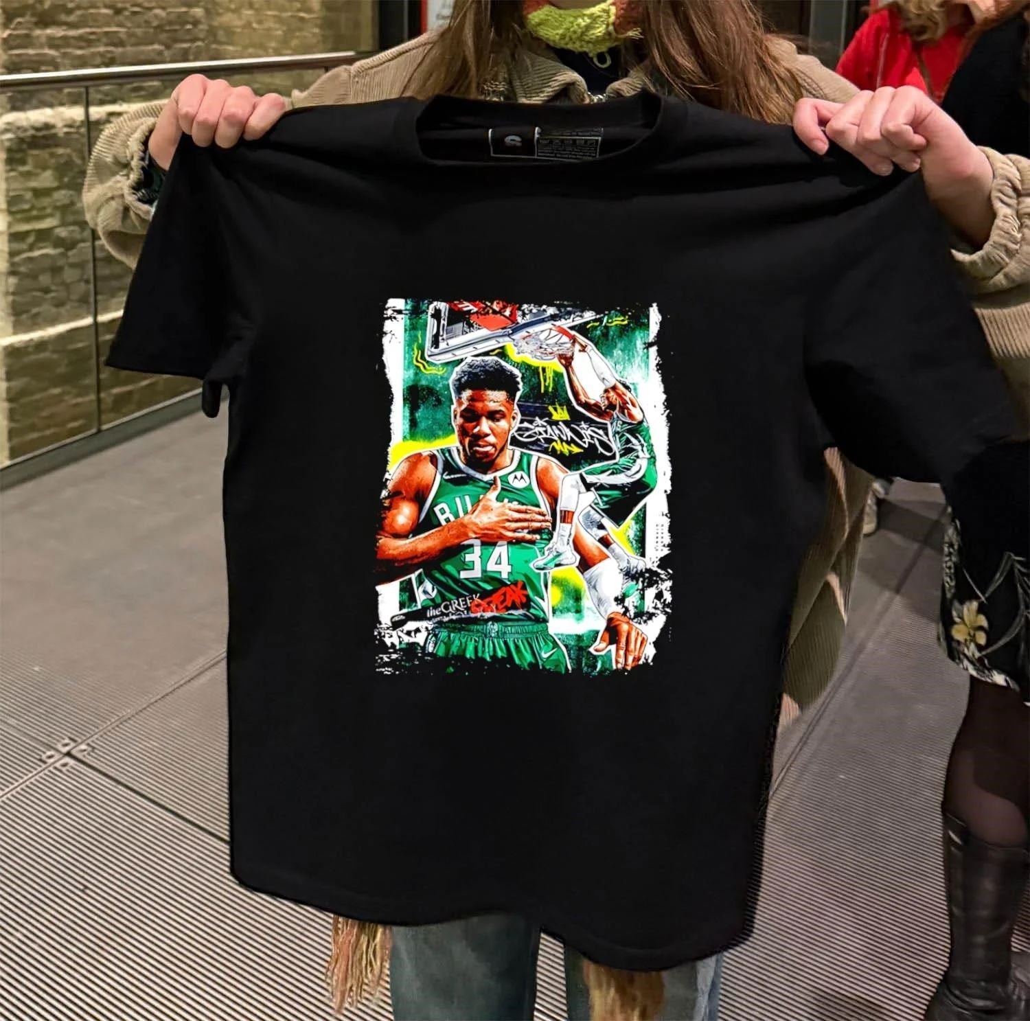 Giannis Antetokounmpo The Greek Freak Milwaukee Bucks - Adult & Kids T-Shirts, Sweatshirts & Hoodies apparel design preview 2
