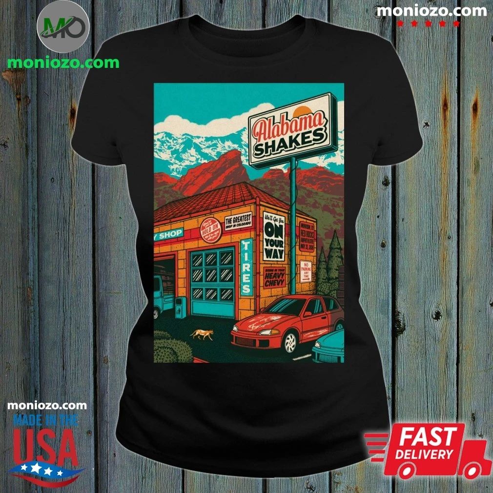 Alabama Shakes At Red Rocks Amphitheatre On May 25 - Adult & Kids T-Shirts, Sweatshirts & Hoodies apparel design preview 1