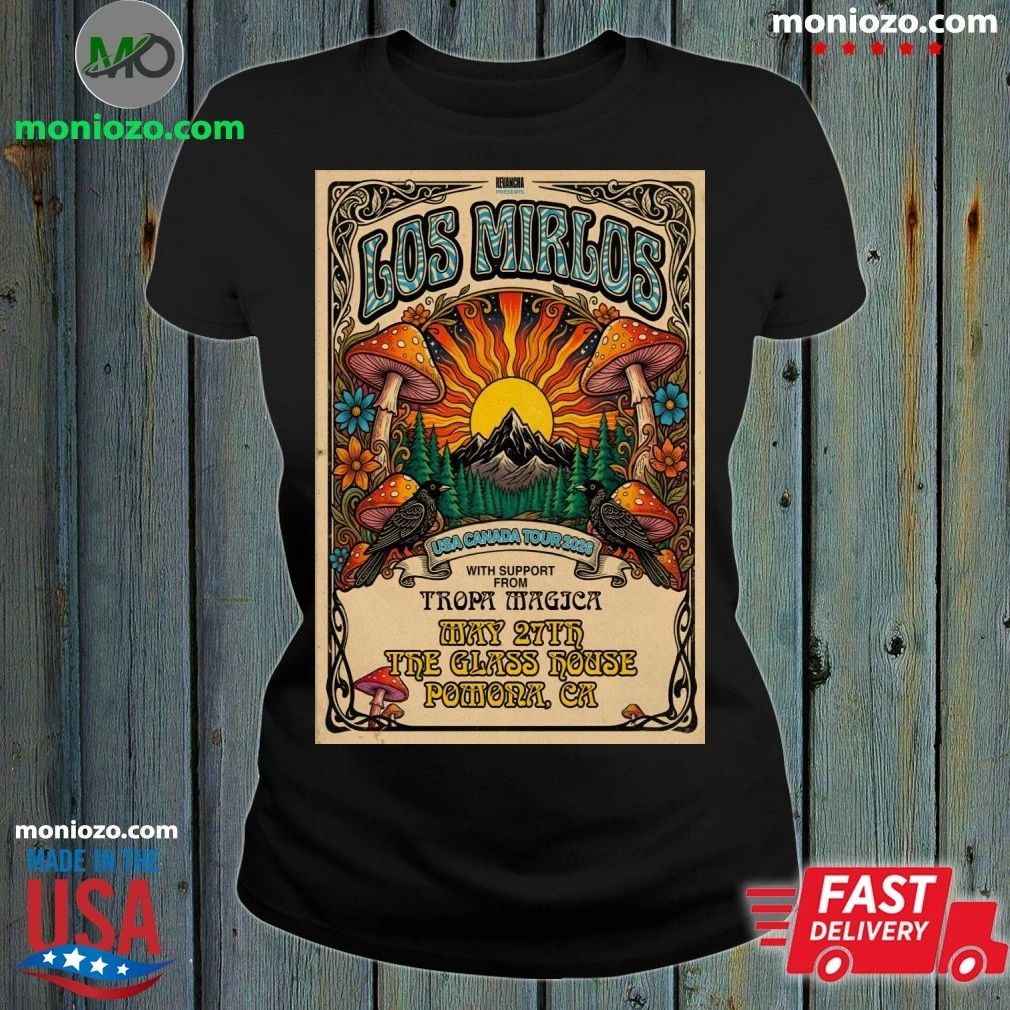 Los Mirlos Pomona CA Tour On May 27 2026 Poster - Adult & Kids T-Shirts, Sweatshirts & Hoodies apparel design preview 1