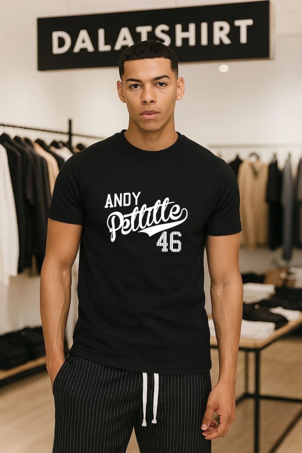 Andy Pettitte 46 Baseball Legend - Adult & Kids T-Shirts, Sweatshirts & Hoodies apparel design preview 1
