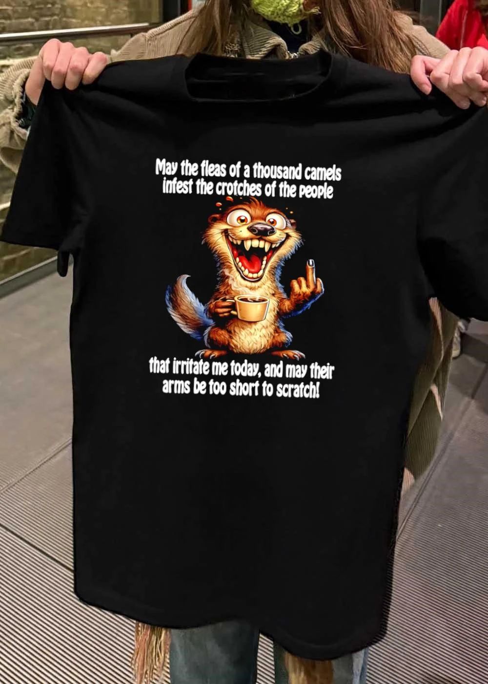 May The Fleas Of A Thousand Camels Infest Crotches - Adult & Kids T-Shirts, Sweatshirts & Hoodies apparel design preview 2