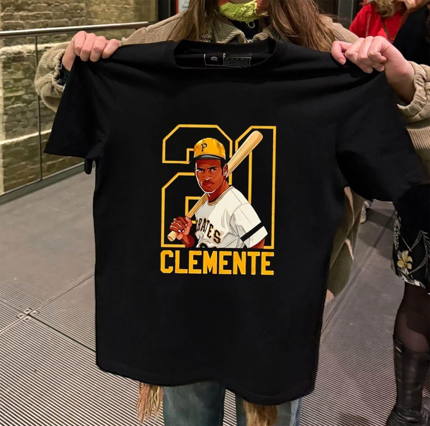 Roberto Clemente 21 Pittsburgh Pirates legendary - Adult & Kids T-Shirts, Sweatshirts & Hoodies apparel design preview 2