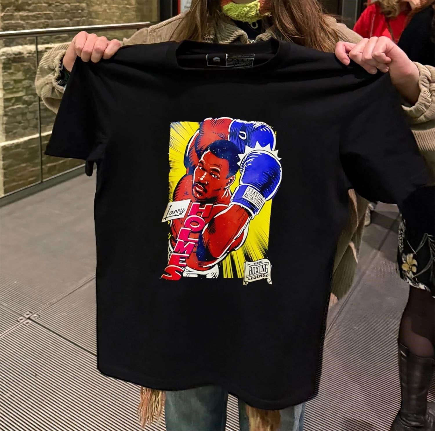 Larry Holmes The Easton Assassin Boxing Legends - Adult & Kids T-Shirts, Sweatshirts & Hoodies apparel design preview 2