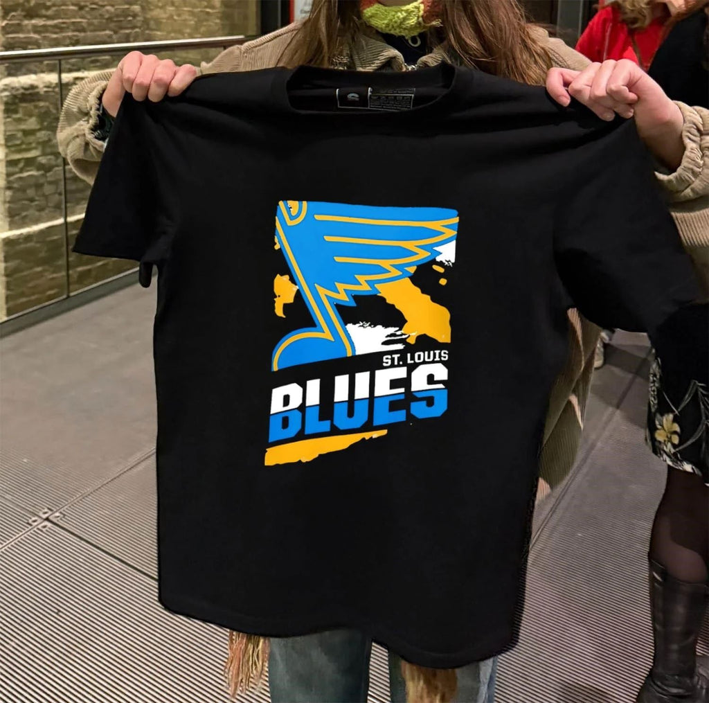 St. Louis Blues Note Logo Hockey - Adult & Kids T-Shirts, Sweatshirts & Hoodies apparel design preview 2