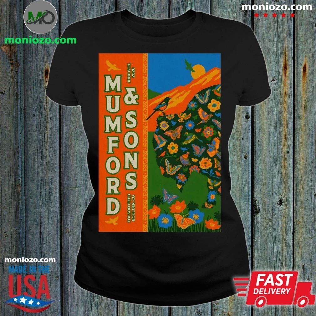 Original Mumford And Sons June 6 2026 Folsom Field in - Adult & Kids T-Shirts, Sweatshirts & Hoodies apparel design preview 1