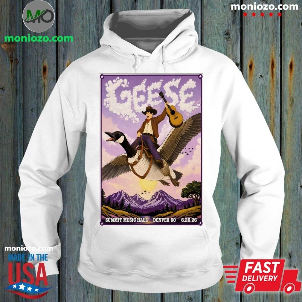 Geese In Denver CO On June 25 2026 Poster - Adult & Kids T-Shirts, Sweatshirts & Hoodies apparel design preview 2