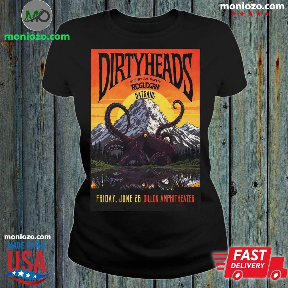 Original Dirty Heads June 26 2026, Dillon CO Poster - Adult & Kids T-Shirts, Sweatshirts & Hoodies apparel design preview 1