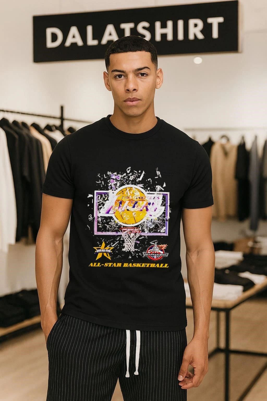 Los Angeles Lakers Basketball Kith All-Star 2001 - Adult & Kids T-Shirts, Sweatshirts & Hoodies apparel design preview 1