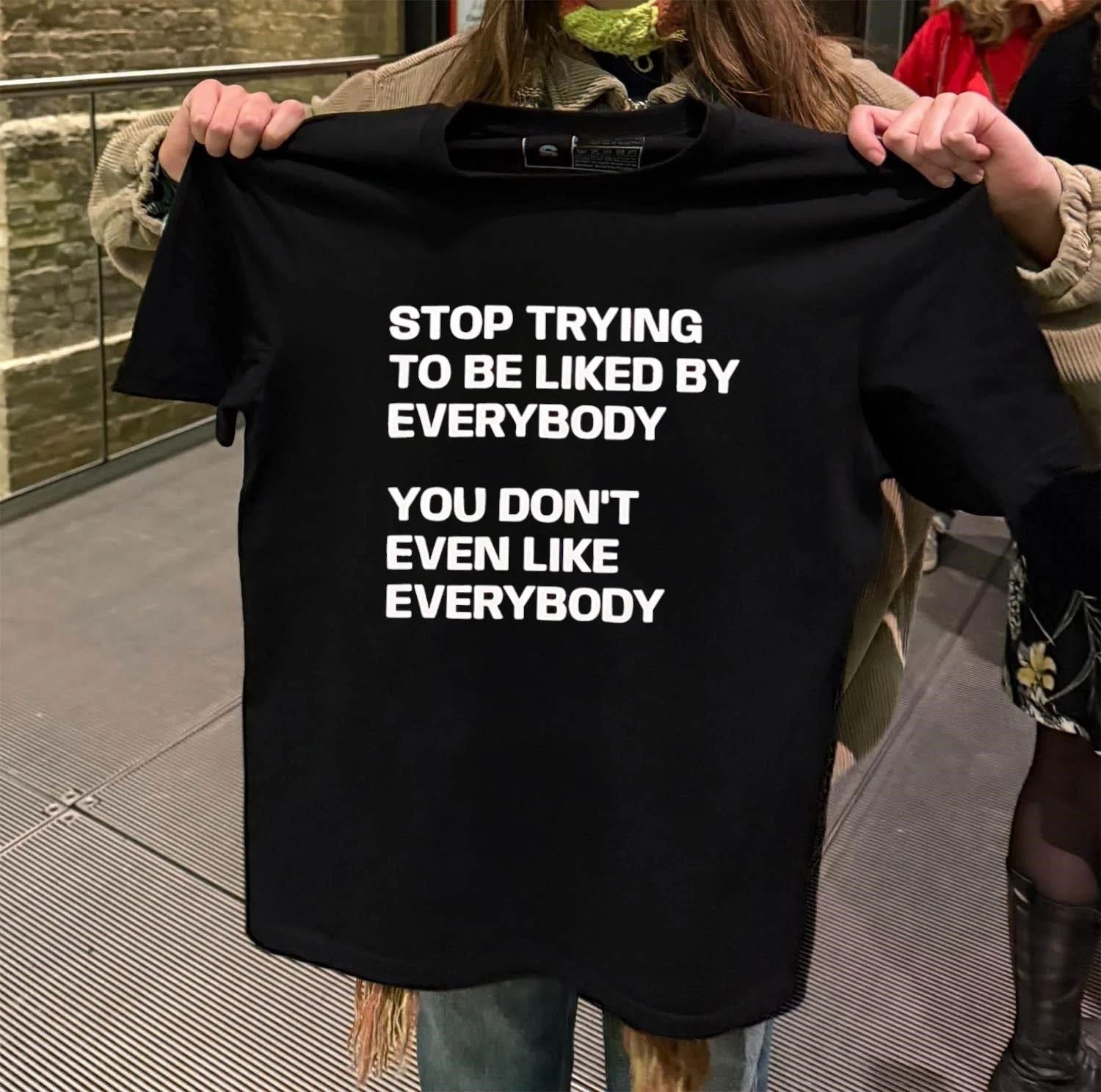 Stop trying to be liked by everybody you don't even - Adult & Kids T-Shirts, Sweatshirts & Hoodies apparel design preview 2