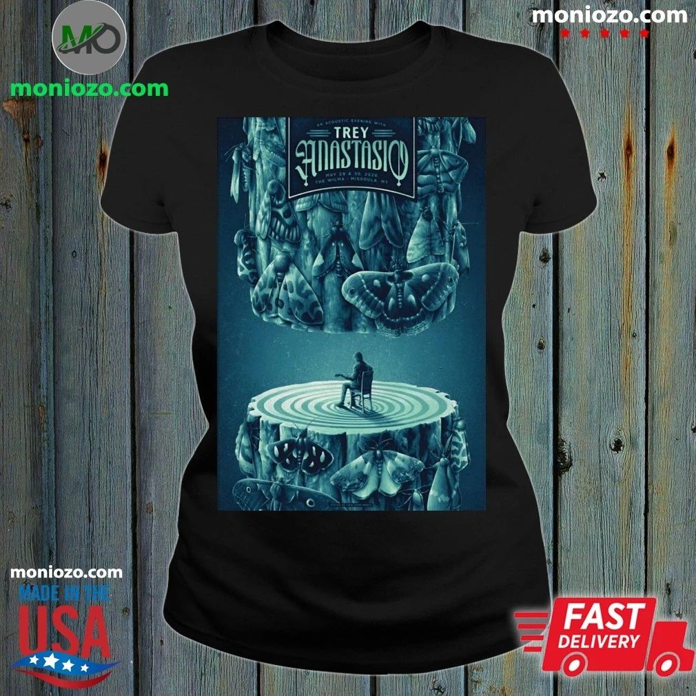 Original Trey Anastasio Missoula MT Event On May - Adult & Kids T-Shirts, Sweatshirts & Hoodies apparel design preview 1