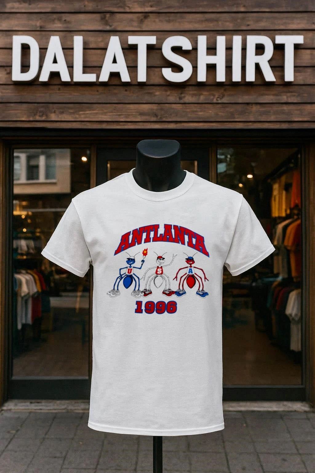 Atlanta USA 1996 ant vintage - Adult & Kids T-Shirts, Sweatshirts & Hoodies apparel design preview 1