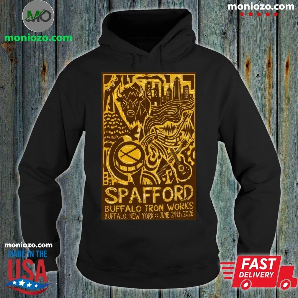 Spafford Buffalo Concert Tour 2026 June 24 Iron Works - Adult & Kids T-Shirts, Sweatshirts & Hoodies apparel design preview 2